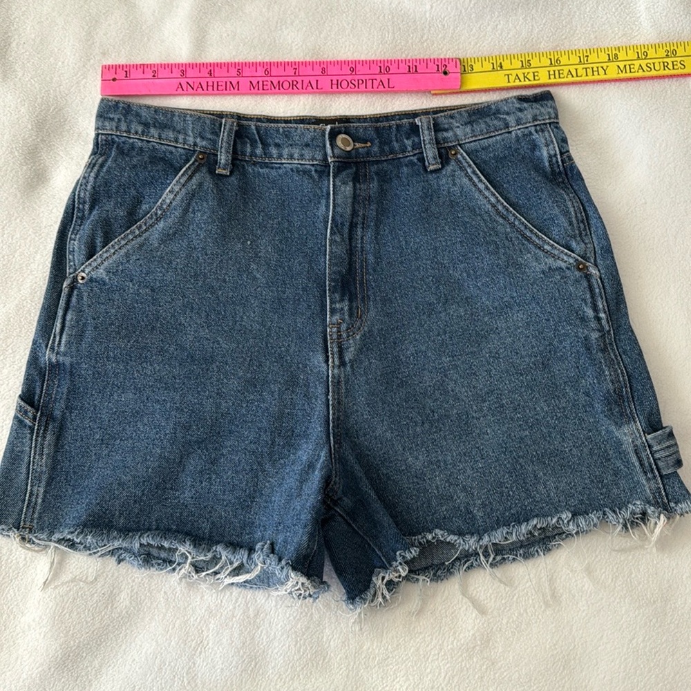 New Simple Society Cotton dark wash cut off jeans shorts size 11/30